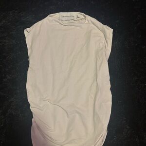 Calvin Klein Men's Cream Short Sleeve Tee